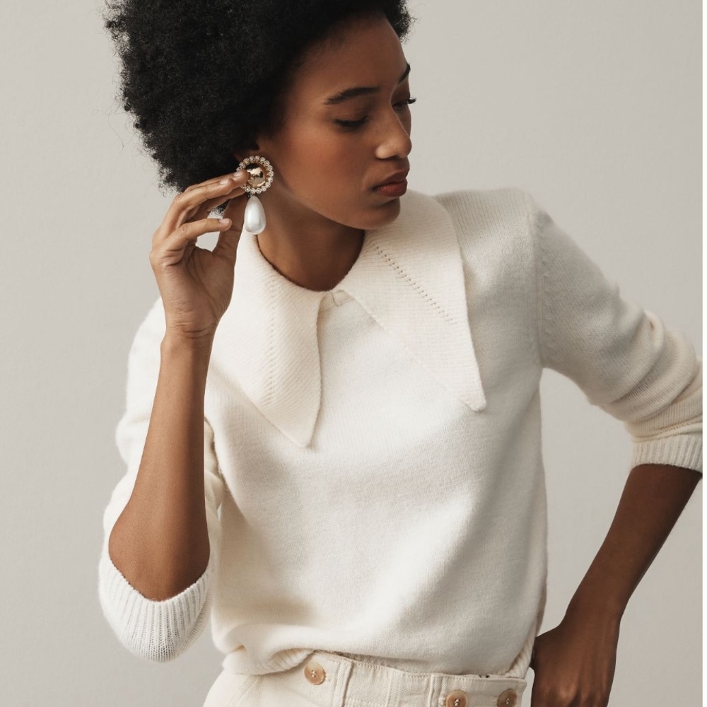 ISO / WTB English Factory Anthropologie Pointed Collar Sweater size XS or S